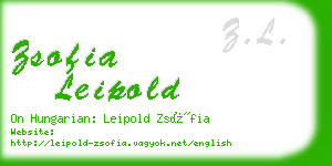 zsofia leipold business card